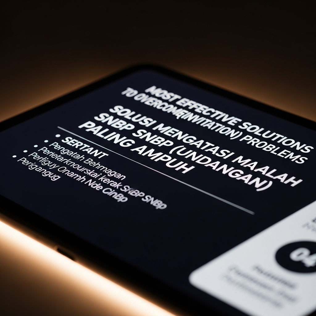 Solusi Mengatasi Masalah SNBP (Undangan) Paling Ampuh